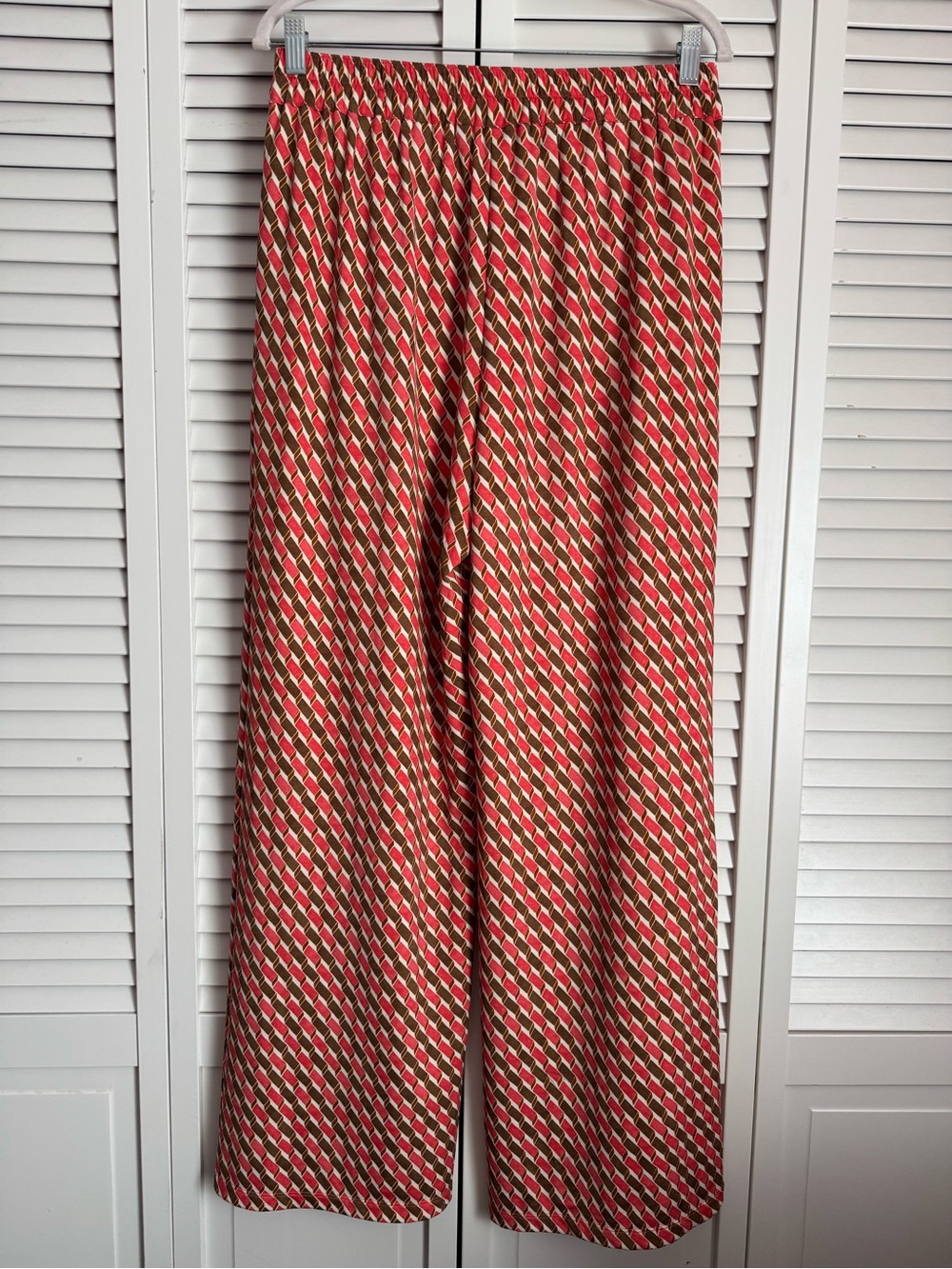 J. McLaughlin Pasha Wide Leg Pull On Pant in Mini Fernwood Geo Print Medium NWT - Picture 7 of 9
